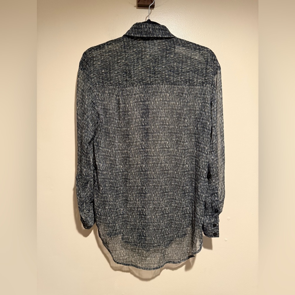 Finley Monica Pixel Chiffon top blouse women’s XS - Picture 8 of 10